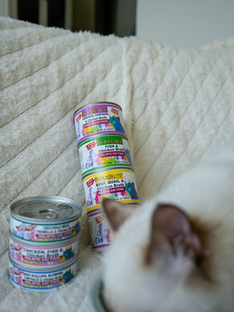 女人知己試用大隊,口碑行銷,部落客行銷,PURRFACT 波菲特貓用主食罐,主食罐,PURRFACT波菲特,貓主食罐,貓罐,PURRFACT波菲特貓用主食罐,魚肉蔓越莓主食罐,鮮嫩雞主食罐,鹿肉雞肉主食罐,牛肉鵪鶉貓主食罐,干貝蠶蛹配方,鱷魚肉白木耳配方,雞肉魚肉配方,安心鶉配方,評價,體驗,適口性佳,心得,成貓適用,高齡貓適用,質地是慕絲狀